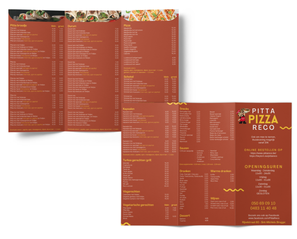 menu folder